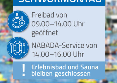 SCHWÖRMONTAG mit dem DONAUBAD | 21.07.2025